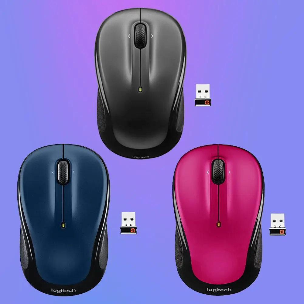 

Мышь Logitech M325 беспроводная, 3 кнопки, USB, 1000 DPI, 2,4 ГГц