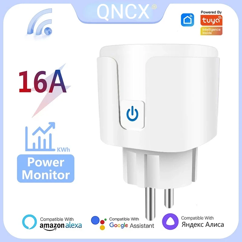  Умная розетка QNCX с поддержкой Wi-Fi, 16 А 