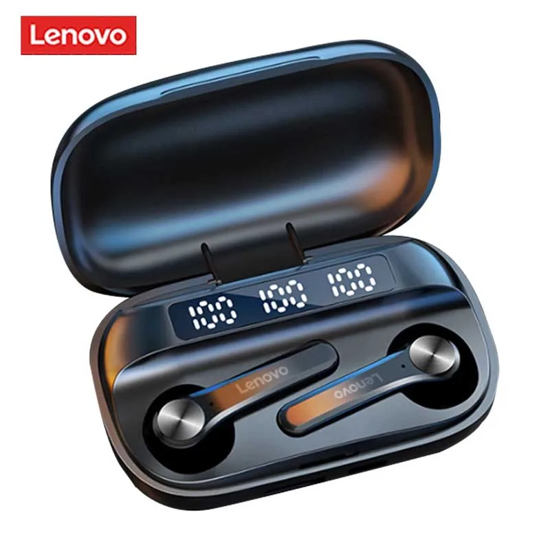 Lenovo QT81 TWS Wireless Headphone Stereo Sports Waterproof Earbuds Headsets With Microphone Bluetooth Earphones HD Call 1200mAh