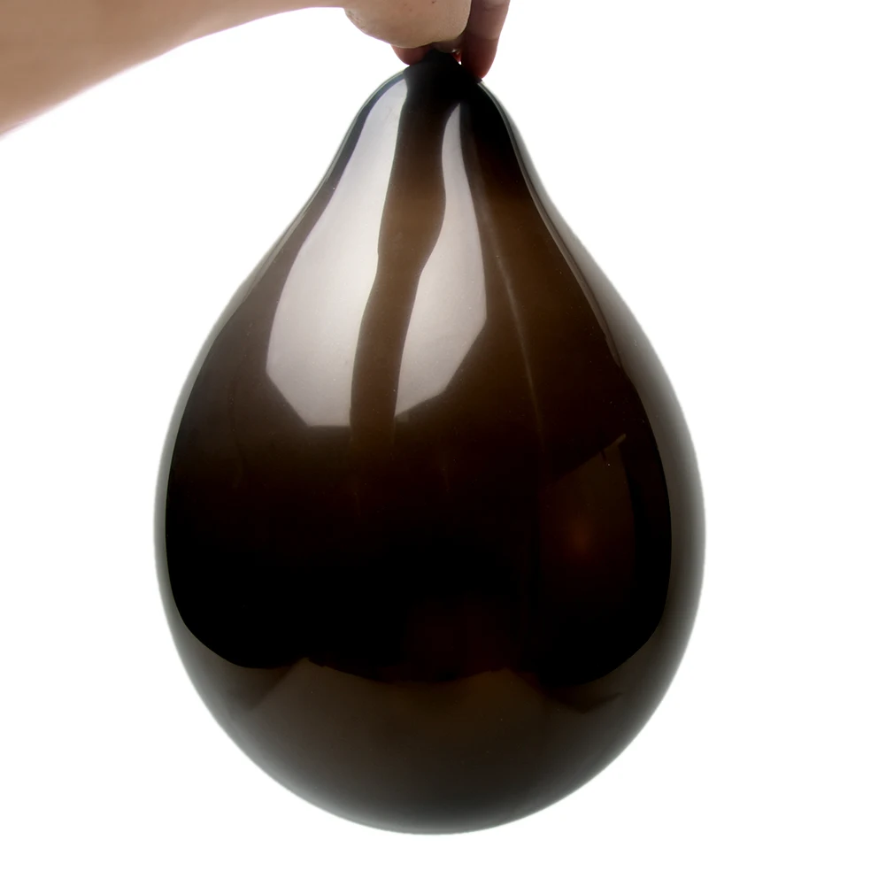 

100pcs Round Home Decoration Festival Black Thickening Party Supplies Birthday Solid Wedding Pearl Lustre Latex Balloon