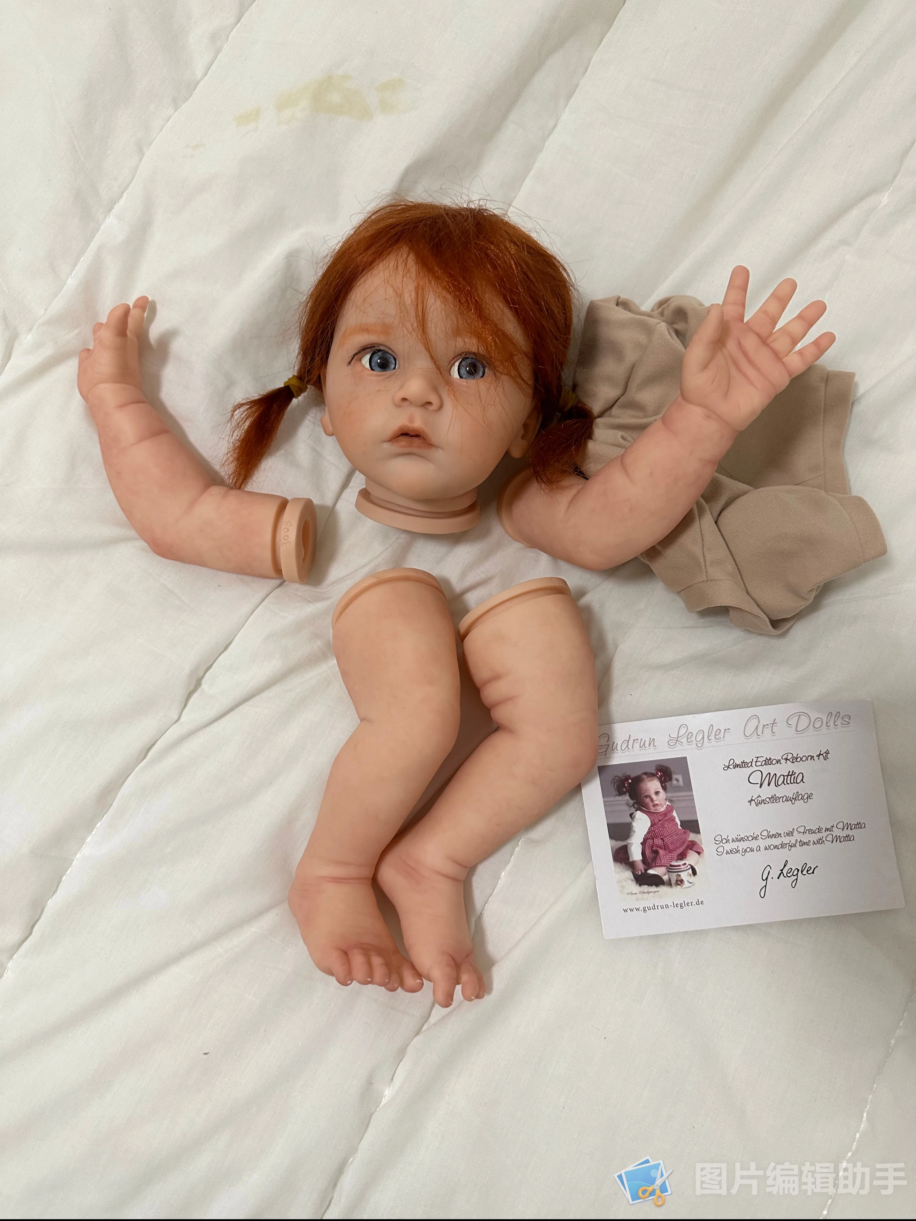 FBBD индивидуальная имитация поставки 24 дюйма Reborn Baby Mattia с ручными укорененными