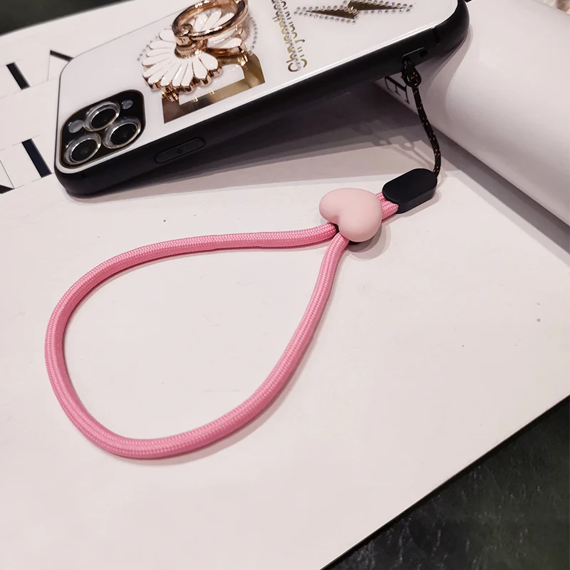 cute phone strap silicone pendant mobile phone straps lanyard finger ring strap key ring mobile phone accessories free global shipping