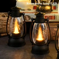 old fashioned electronic candle lamp retro design super bright portable handle waterdrop wicks led lantern light for home