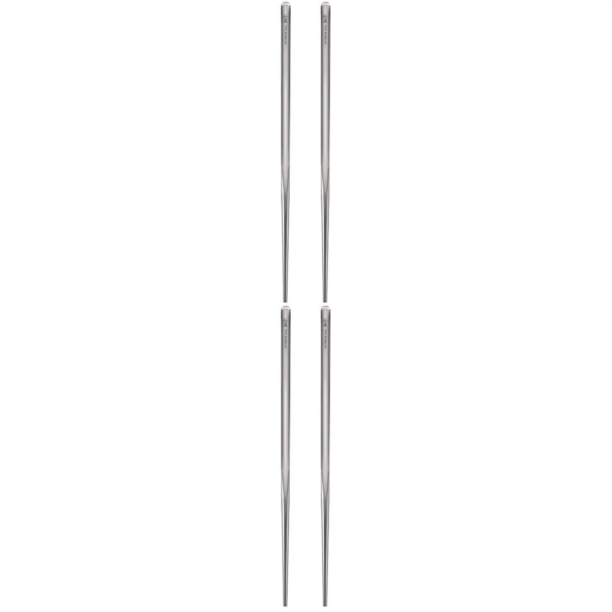 

2pcs Titanium Alloy Chopsticks Portable Reusable Food Sticks Chopsticks for Outdoor Tour Camping(6*225mm Square Chopstick)