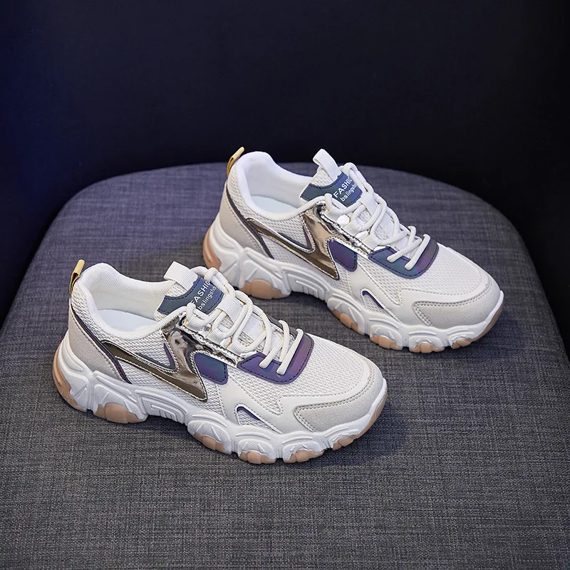 2022 Old Men's Shoes Women's Summer New Thick-soled Heightened Women's Shoes All-match Small White Casual Sports Shoes