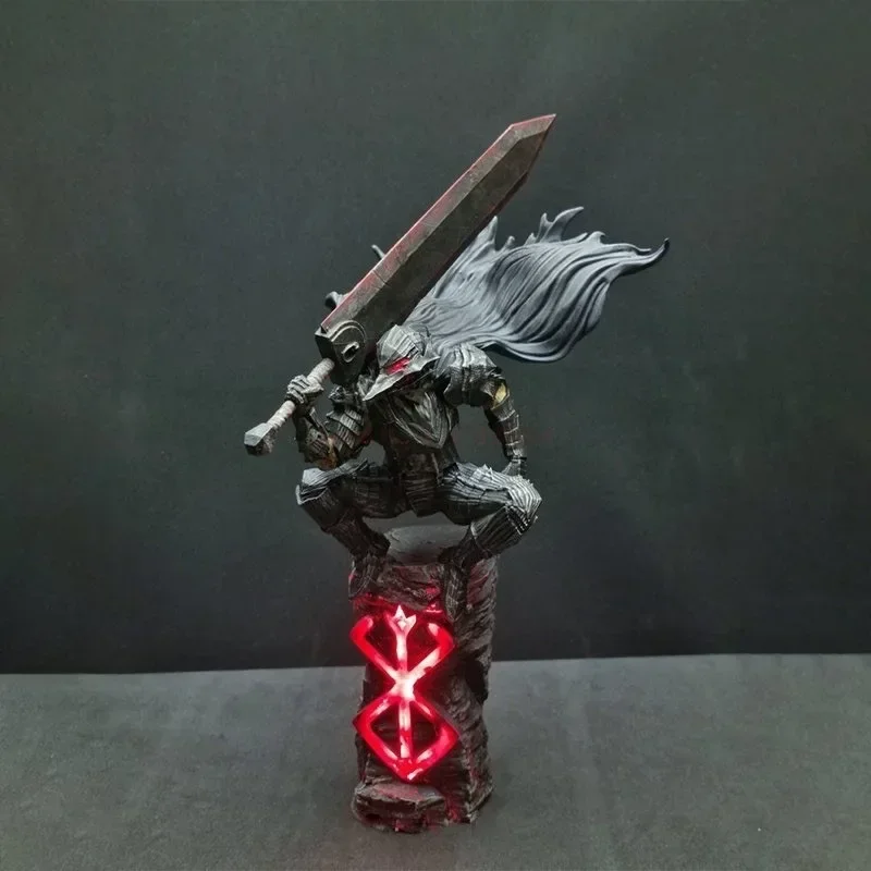Горячая 25 см Аниме-фигурка Berserk Guts Berserker Armor Фигурка Black Swordsman Модель Коллекционная