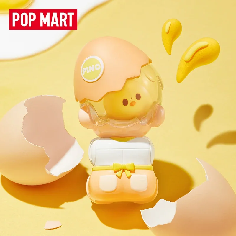 Фото POPMART PINO JELLY Pancake Batter Series слепая коробка Guess Bag Mystery Box игрушки куклы милые аниме фигурки настольные украшения подарок №1