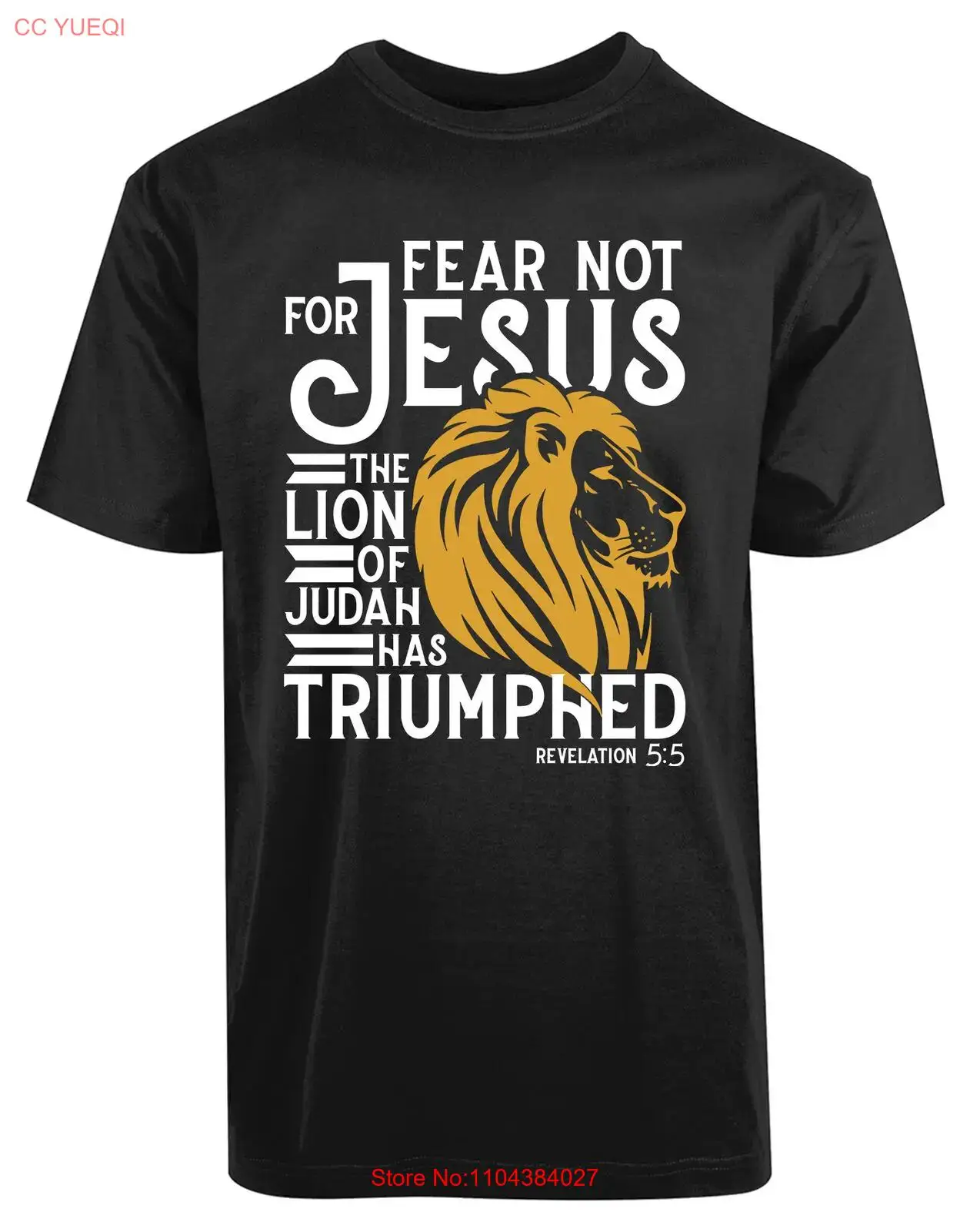 Мужская футболка из хлопка NoEnName_Null &quotСтрах не для Иисуса&quot