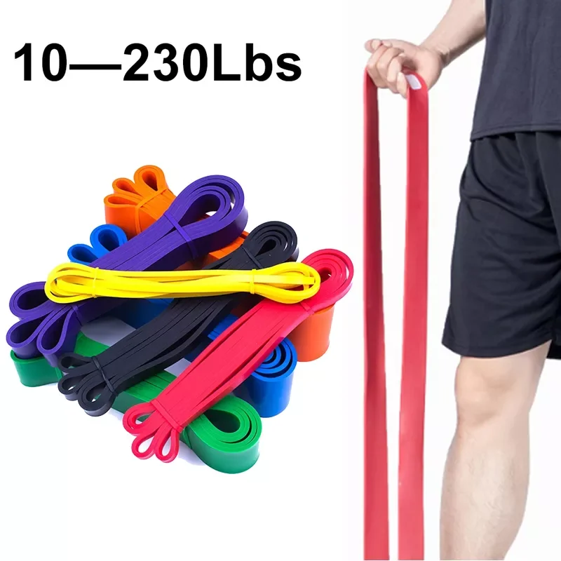 New in Resistance Band Exercise Elastic Rubber String Band Workout Loop Strength Pilates Fitness Equipment Training Expander fre