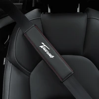 for ford taurus 1pc cowhide car interior seat belt protector cover for car auto accessories