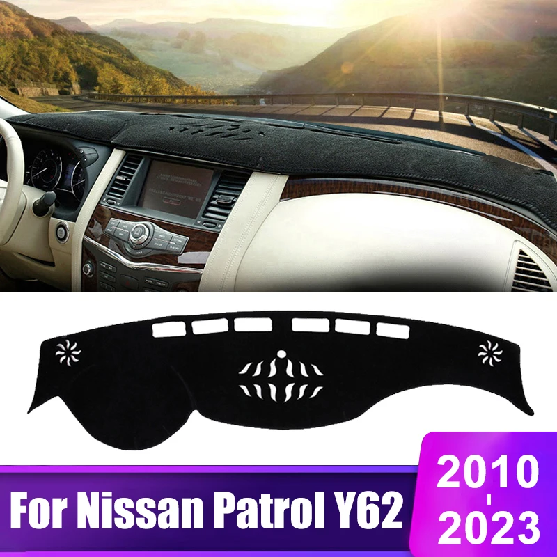 

For Nissan Patrol Y62 Armada 2010 - 2014 2015 2016 2017 2018 2019 2020 2021 2022 2023 Car Dashboard Sun Shade Cover Accessories