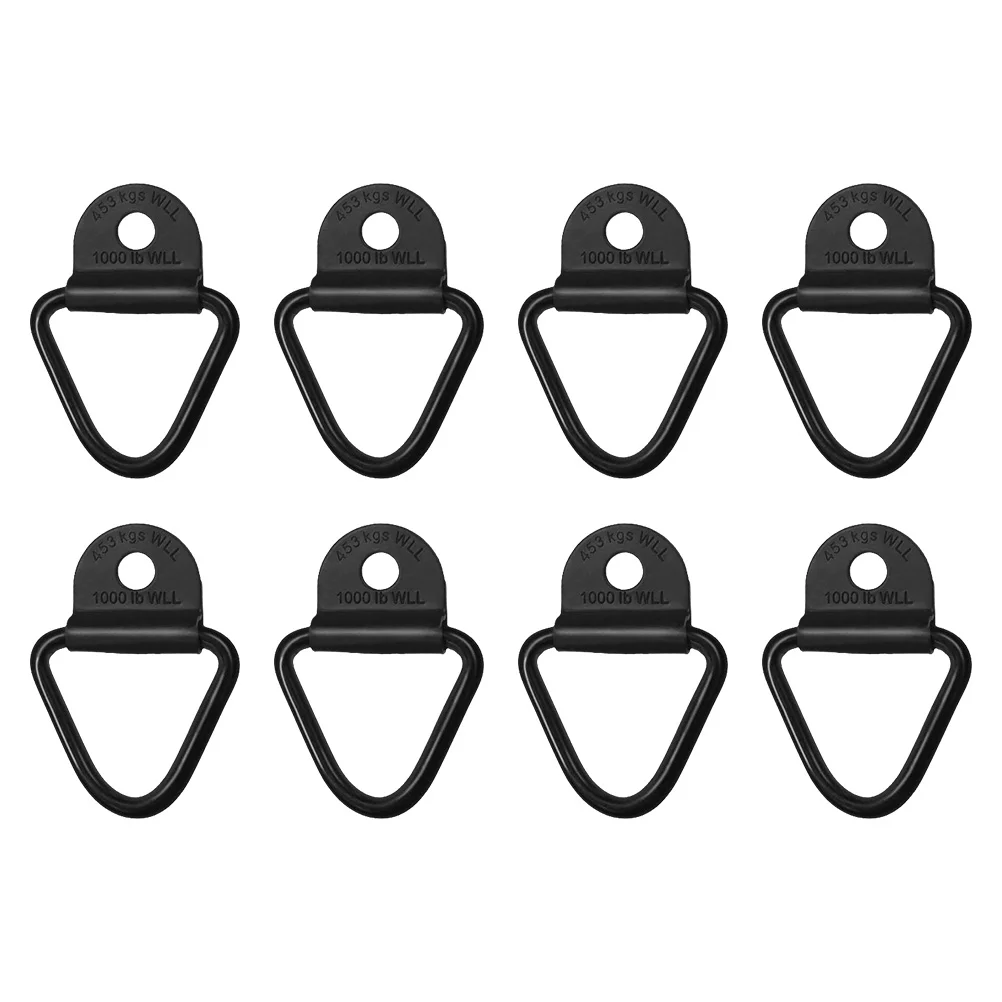 

8 Pcs V-ring Tie-down Anchors Trailer V-shape Tie Down Bolts Cargo Hooks