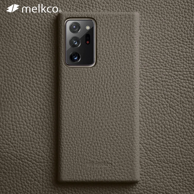 melkco genuine leather case for samsung galaxy note20 ultra s22 s21 cases luxury fashion cowhide business phone cover free global shipping