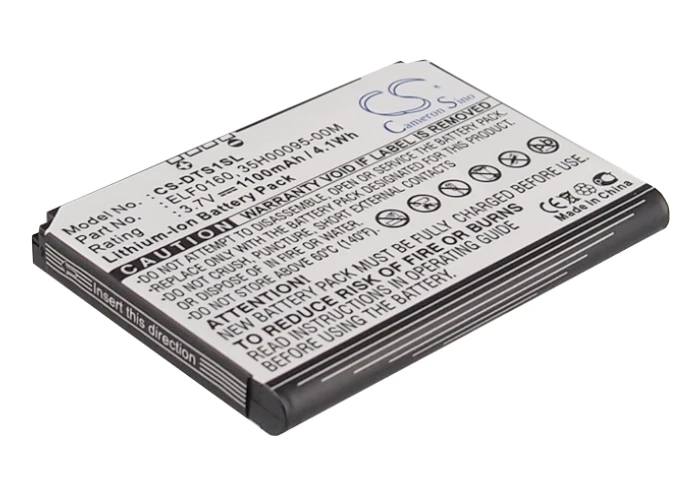 

Cameron Sino Mobile SmartPhone Replacement Li-ion Battery 1100mAh For 35H00095-00M Sagem DoCoMo FOMA HT1100 Free Tools