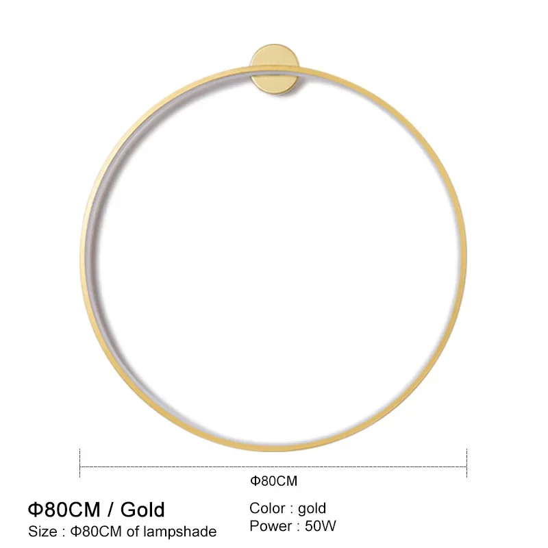 Настенные светильники OKUDO круглые матовые золото