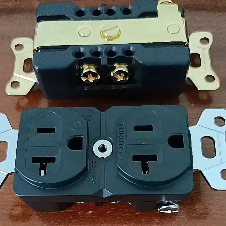 

FURUTECH High End Single Crystal Copper American Standard Power Socket 20A 125V Wall Plug HIFI Audio Special 86 Tail Seat