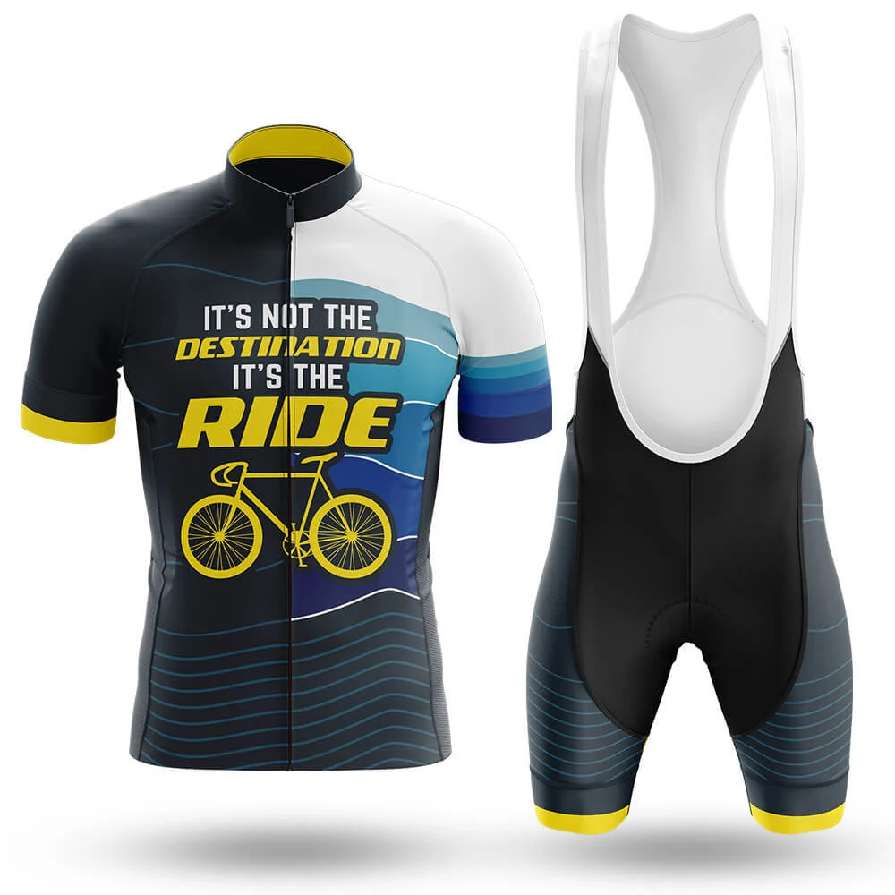 

Men It’s Not The Destination It’s The Ride Cycling Jersey Set Bib Shorts Suit Bicycle Wear MTB Downhill Road Bike Kits Clothing