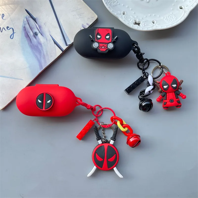 

Мультяшный чехол для наушников Marvel Дэдпул для Huawei Freebuds SE силиконовый защитный чехол с брелоком