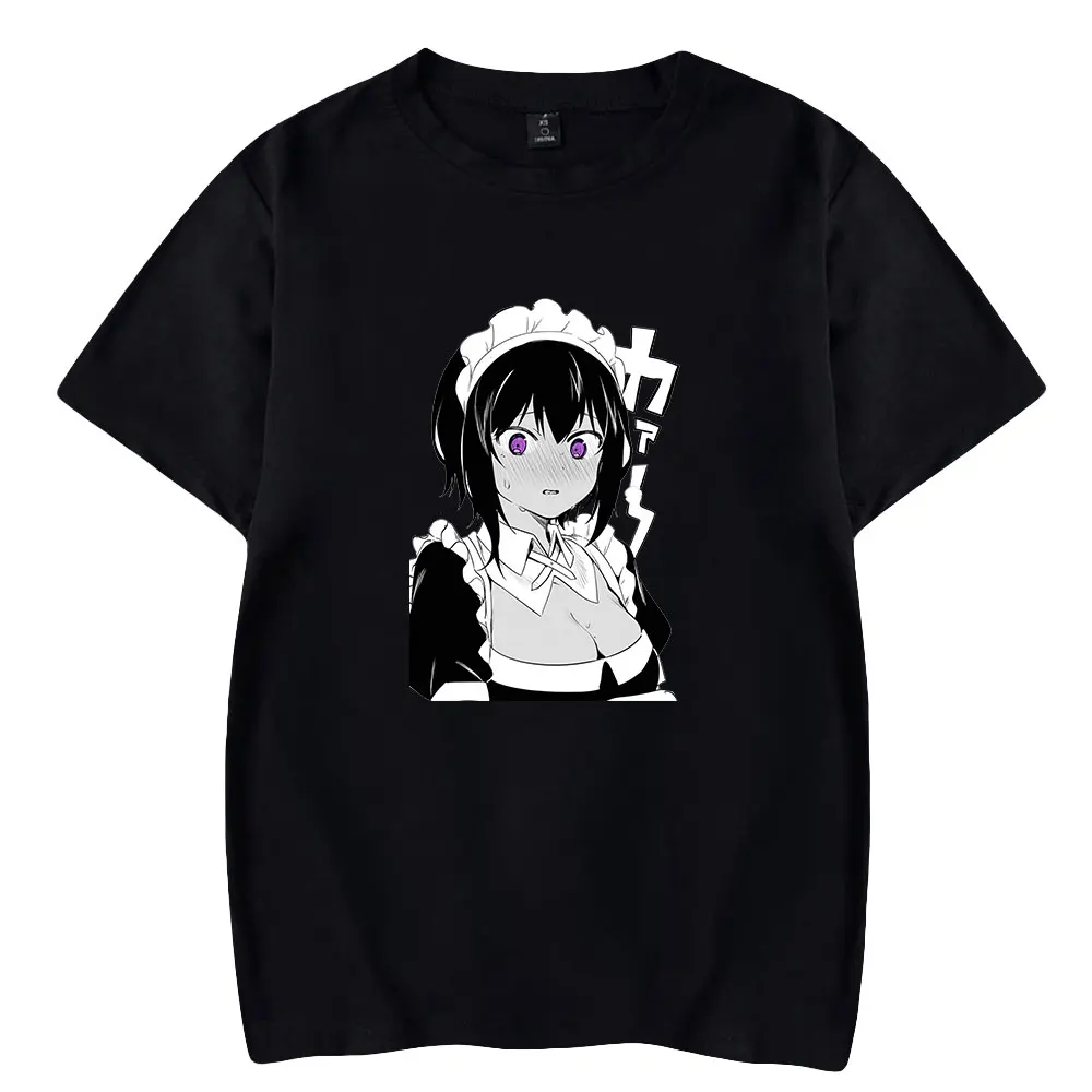 2023 Saikin Yatotta Maid ga Ayashii T shirt Streetwear Short Sleeve Anime Tees Cosplay Pullover Fashion Crewneck Tshirt Tops