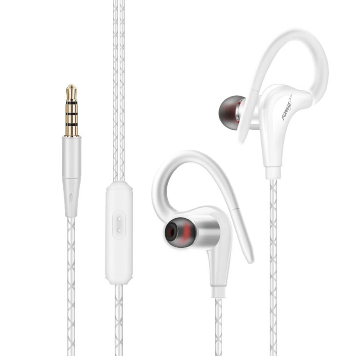 

Sport Ear Hook Earphone Running In-ear Headphone Stereo Bass Headset with Mic