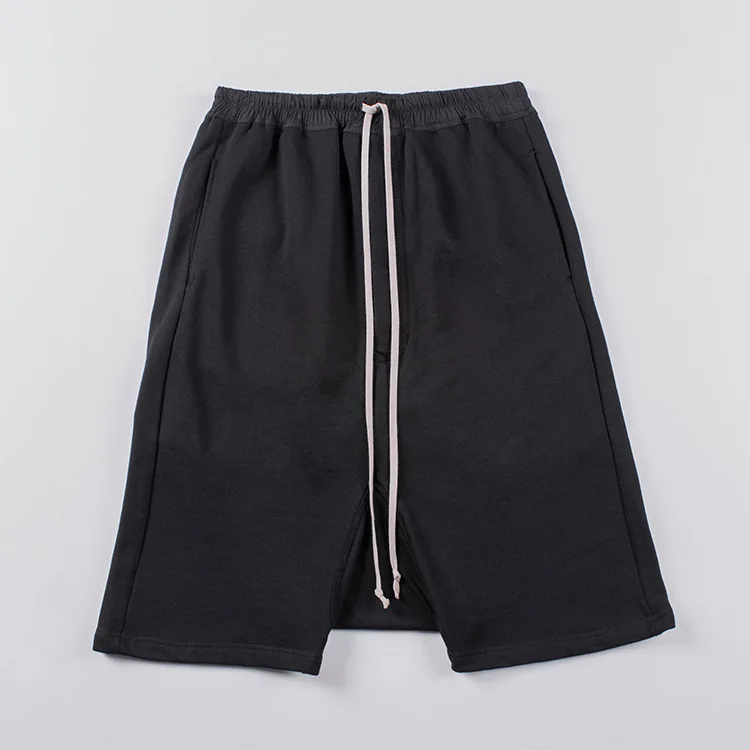 Elastic Men Black Pants New Large Shorts for Men Pocket Black Harlan Pants Men's Shorts Fashion Cotton Pants for Men