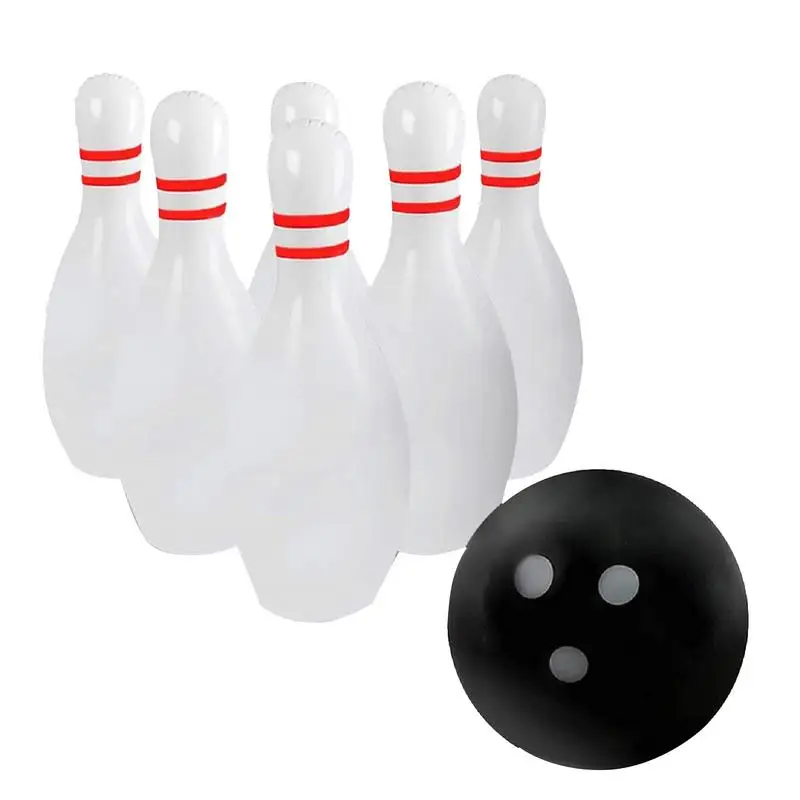 Inflatable Bowling Set Fun Giant Bowling Yard Games For Kids And Adults Giant Outdoor Lawn Yard Game Ball For Indoor Or Outdoor