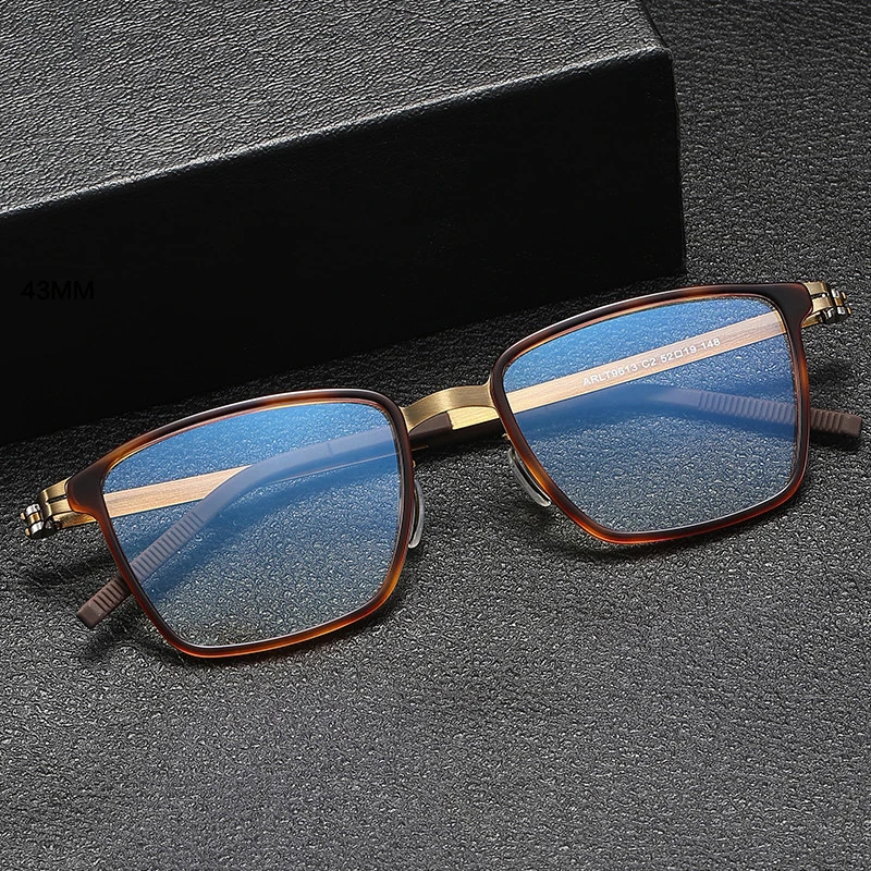 Мужские Винтажные квадратные очки от близорукости в стиле ретро