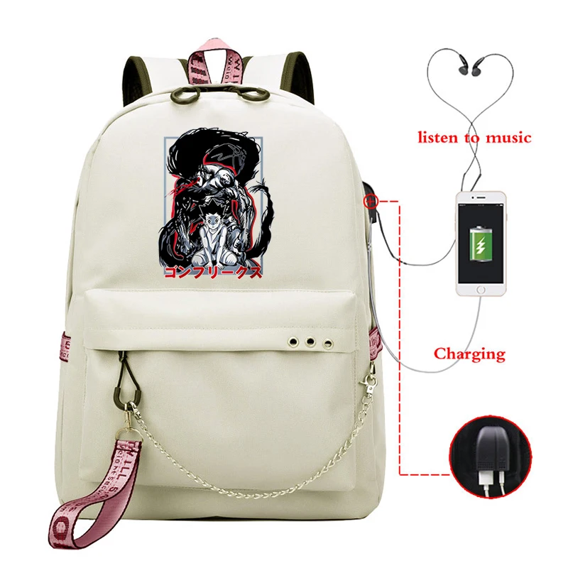 

HUNTER X HUNTER Anime School Bags for Student Harajuku Travel Backpack New Sac A Dos Plecak Damski Mochila Hombre Rucksack Women