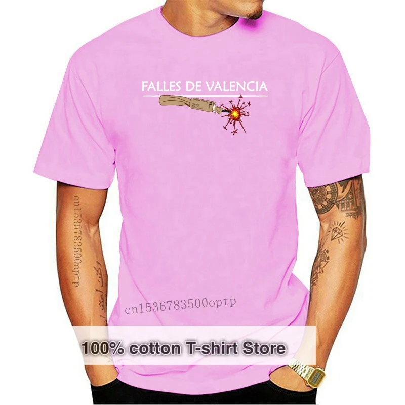 

Falles Valencia Fireworks Pyro T Shirt Unique Sunlight New Style Cotton Outfit Spring Euro Size Over Size S-5XL Print Shirt