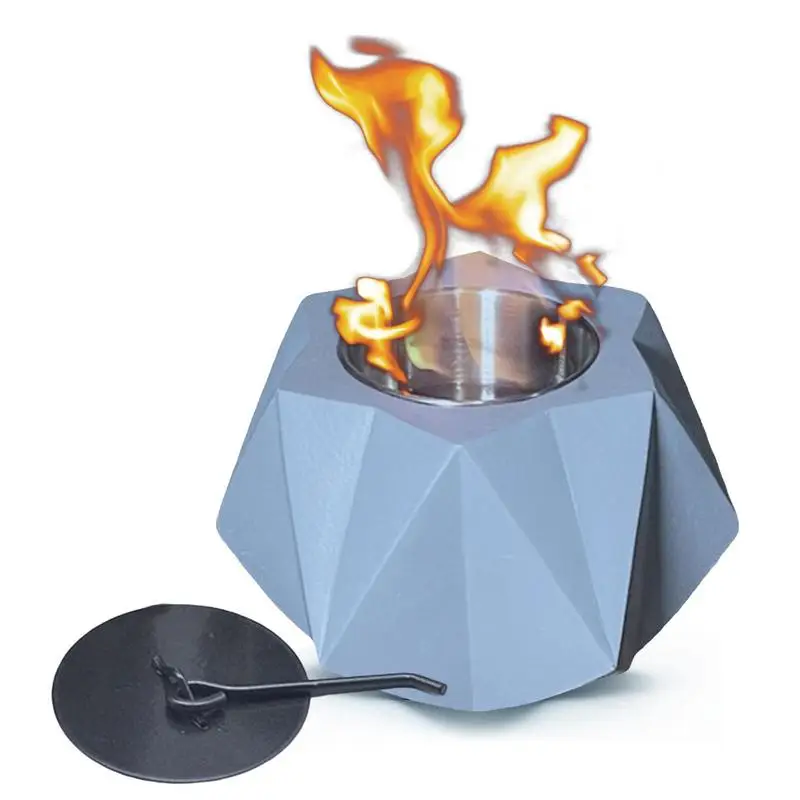 

Tabletop Fire Pit Table Fire Pit Indoor Desktop Mini Cement Brazier Portable Fire Size Adjustable Outdoor Fireplace For Tabletop