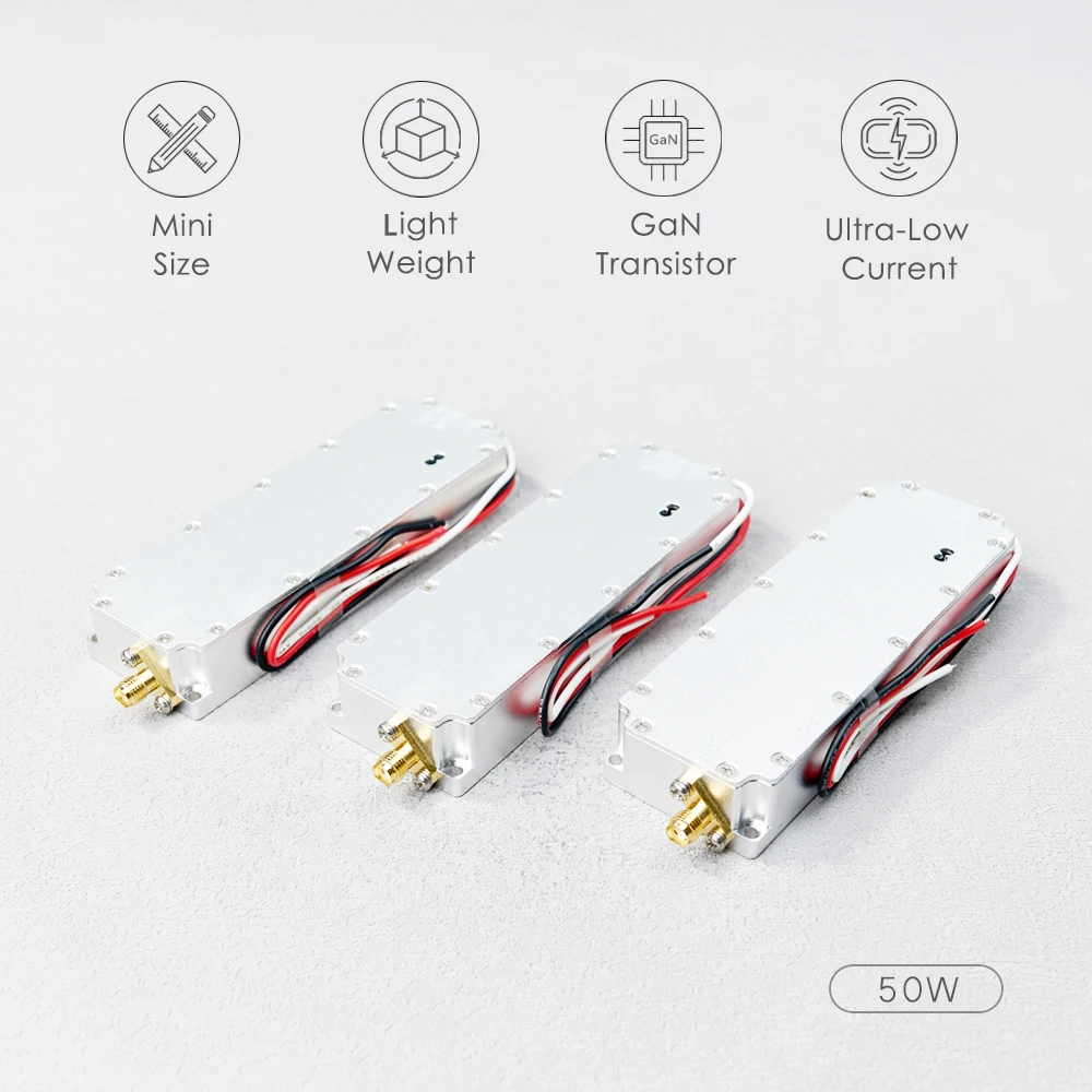1170-1280M 1 2 ГГц 50 Вт Модуль GAN Усилитель мощности Источник радиочастотного сигнала