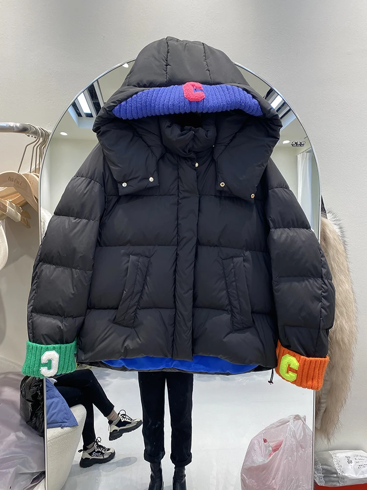 

Women Down Jacket New Casual Style White Duck Down Jackets Autumn Winter Coats And Parkas Female Outwear