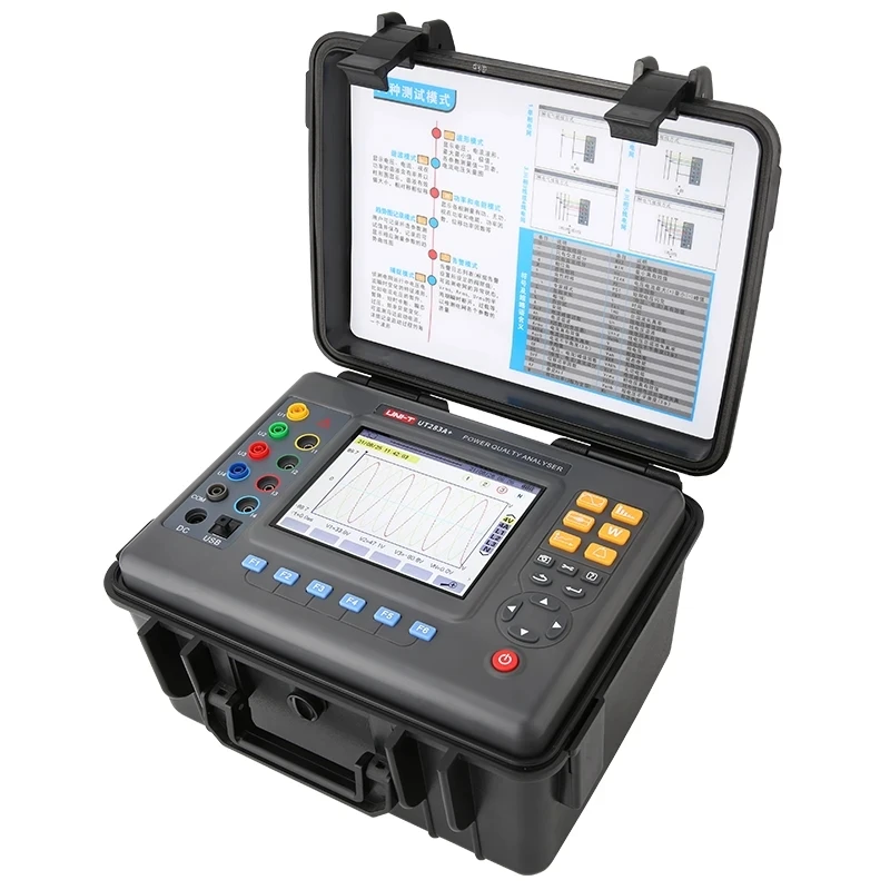 

UT283A+ 3 Phase Power Quality Analyzer Harmonics Power Analyzer ,With Current Sensor And Current Clamp
