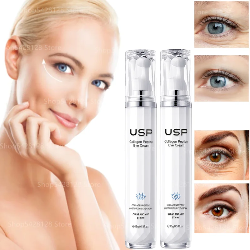 

New Collagen Peptide Moisturizing Eye Cream Firming Roller Ball Massage Eye Care Rolling Eye Cream Around The Eyes