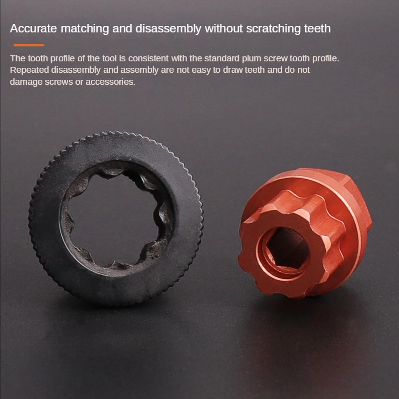 Bicycle crank installation tool used to remove Shima one-piece bottom bracket fixing screws for bicycle repair tools |