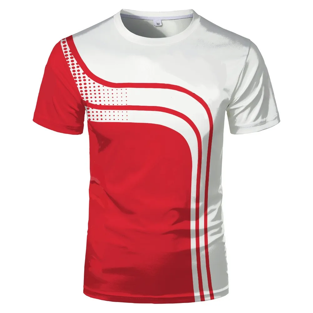 

Hot Men T-shirt 3D Sports Print T-shirt For Men Summer Fashion Breathable Oversized t-shirts Short sleeve Trend Handsome tshirt