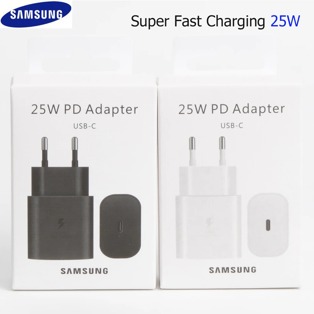 

Original Samsung Charger 25w Pd Fast Charge EU For Galaxy S21 5G S20 S10 Note 20 10 A71 A70s A80 M51 Chargeur Carregador Samsung