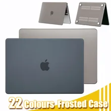 Laptop Case For Apple Macbook 11 12 13 15 16 Inch For M1 Chip Pro 13 A2338 For New Air 13 A2337 A2941 Frosted Protective Cover