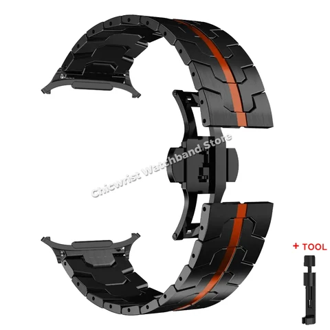 Ремешок из нержавеющей стали для Samsung Galaxy Watch 7 Ultra  CAOWTAN