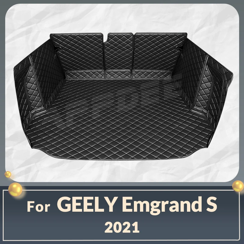 

Автомобильный коврик для багажника с полным покрытием для GEELY Emgrand S 2021, Накладка для багажника автомобиля, подкладка для груза, защитные аксессуары для интерьера