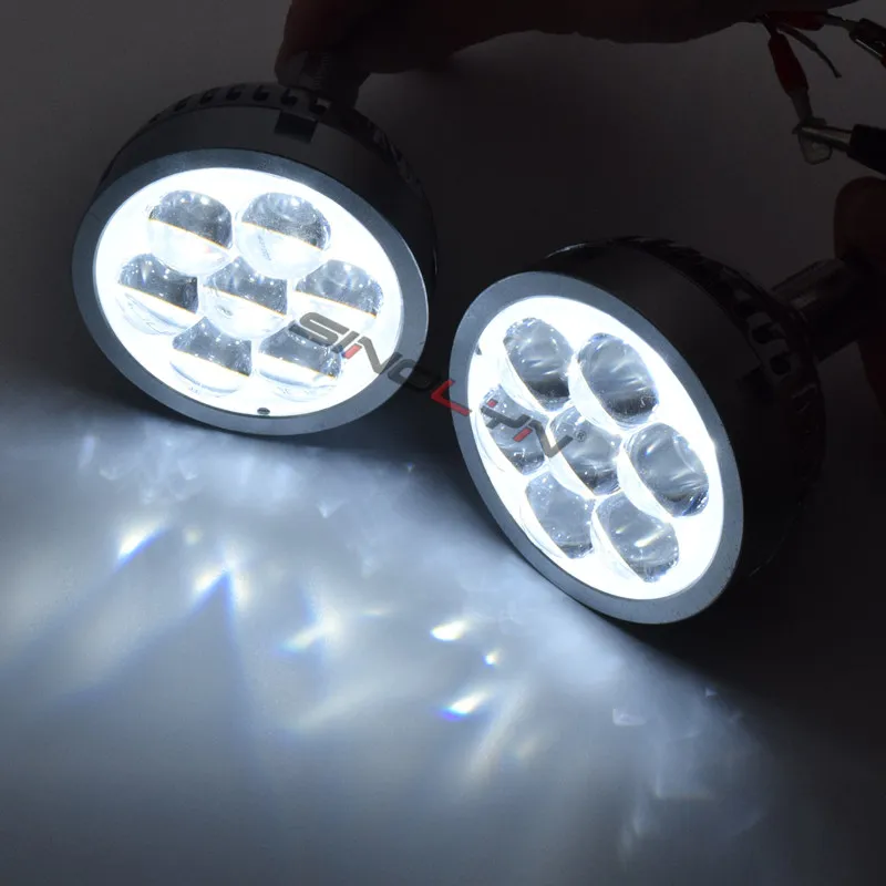 

Sinolyn H7 H4 9005 9006 светодиодные фары дальнего света с линзой Devil Eyes, прожекторы Светодиодный автомобильных фар, проектор 6000K, автостайлинг