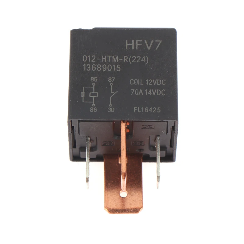 1 шт. 12 В реле HFV7 012-HTM-R 70A постоянного тока 4-контактное автомобильное