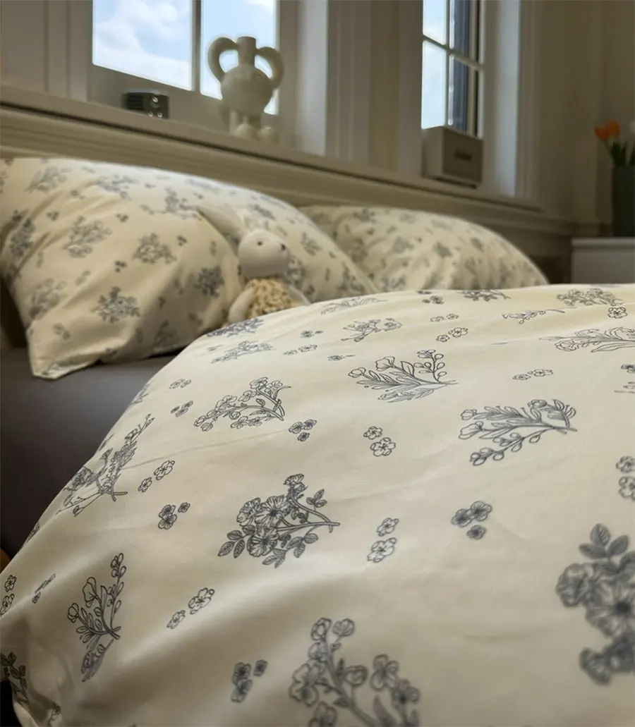 

Современный пасторальный Комплект постельного белья с цветочным рисунком, двуспальный полный Королевский Элегантный французский цветочный хлопковый домашний текстиль, простыня, подушка, пододеяльник