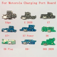 10pcs usb charging port connector board flex cable for motorola edge e20 e40 e 2020 e7 e7 e7power e6 e6 play e6 e6s parts