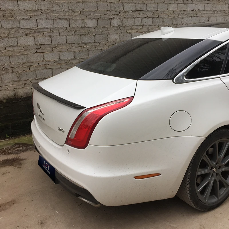 Фото Заднее крыло из углеродного волокна для Jaguar XJ XJL 10-19 задний спойлер; хвостовое крыло; автомобильный комплект; кузовные детали №3