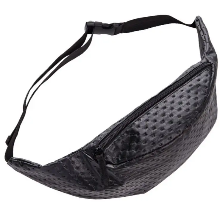 

Black Dot leather belt bag PU fanny pack for women waist bag pochete pouch bag bolsa cintura sac tour de taille fanny packs