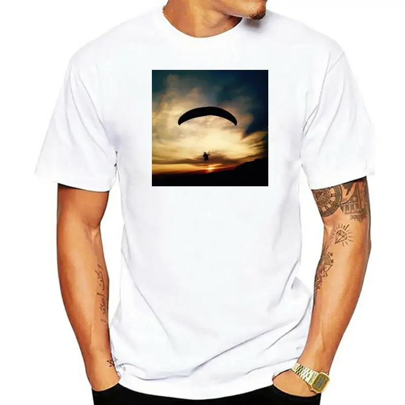 

Airbrushed Paraglider Parachute T-Shirt In All Sizes Men T Shirt Men Clothing Plus Size Top Tee Men Summer Style Plus Size