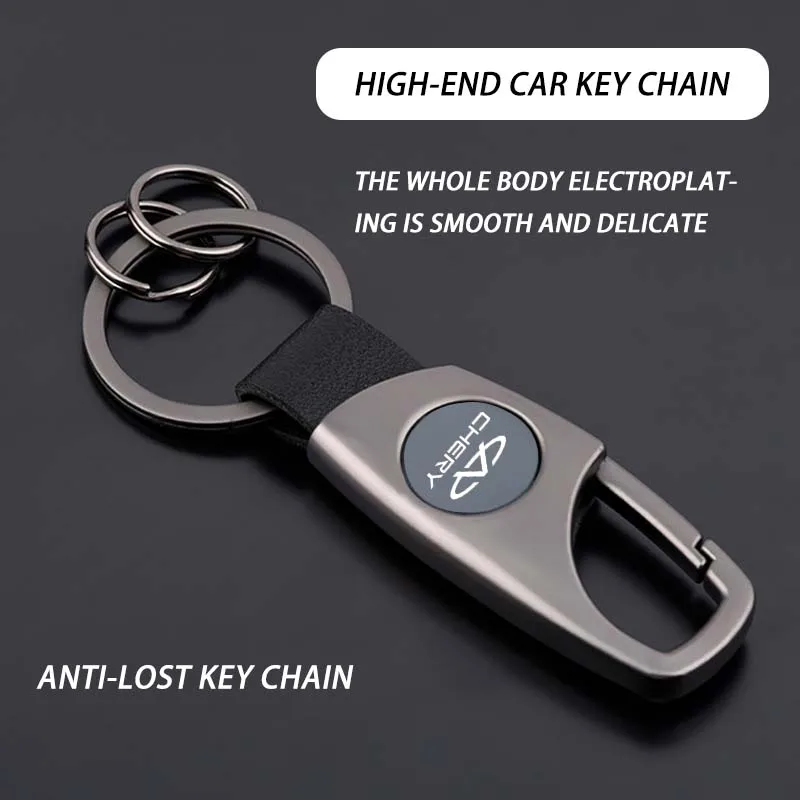 

Zinc Alloy Car Key Chain DIY Key Ring Key Case Logo For CHERY TIGGO 8 Pro 5 4 3 A1 A3 A5 QQ FX KIMO INDIS JAGGI Accessories 2023