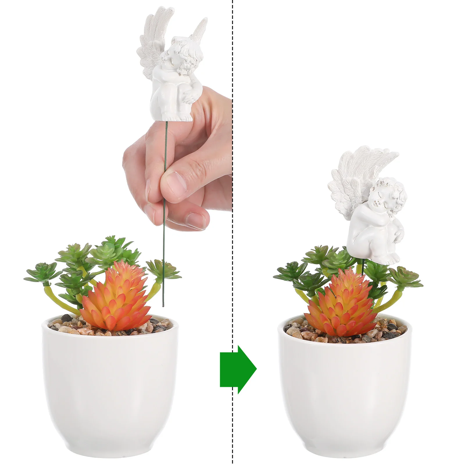 5 шт. Цветочная композиция Купидона имитация Юпитера садовый декор украшение для