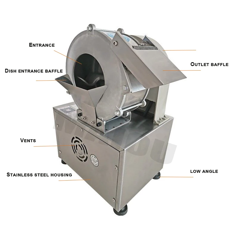 Automatic Vegetable Cutting Machine Electric Potato Onion Carrot Ginger Slicer Commercial Shredder Multi Function Cutter